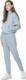 4f Bluza damska H4L22-BLD031 Jasny niebieski r. XL 2