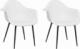 vidaXL Krzesła stołowe, 2 sztuki, białe, PP 2