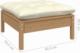 vidaXL 2-osobowa sofa ogrodowa z kremowymi poduszkami, drewno sosnowe 6