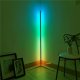 Mozos Mozos Stelaż do biurka biały z elektryczną regulacją wysokości BIAŁY + Lampa podłogowa narożna LC-RGB LED biała 19