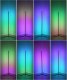 Mozos Mozos Stelaż do biurka biały z elektryczną regulacją wysokości BIAŁY + Lampa podłogowa narożna LC-RGB LED biała 38