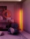Biurko Mozos Biurko Mozos ED-PRO Czarne 120 cmx60 cm + Lampa podłogowa narożna LC-RGB LED biała 16