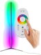 Mozos Mozos Stelaż do biurka czarny z elektryczną regulacją wysokości EDF-PRO-BK + Lampa podłogowa narożna LC-RGB LED czarna 11