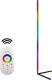 Mozos Mozos Stelaż do biurka czarny z elektryczną regulacją wysokości EDF-PRO-BK + Lampa podłogowa narożna LC-RGB LED czarna 12