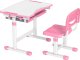 Mozos Mozos Biurko dziecięce + krzesło z regulacją dla dzieci 2-12 lat (DC-SET-PINK) + Laserowy projektor gwieździstego nieba HR-F2 4