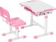 Mozos Mozos Biurko dziecięce + krzesło z regulacją dla dzieci 2-12 lat (DC-SET-PINK) + Laserowy projektor gwieździstego nieba HR-F2 5