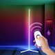 Mozos Mozos Lampa podłogowa narożna LC-RGB LED biała + Laserowy projektor gwieździstego nieba HR-F2 6