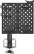 Biurko Mozos Biurko Mozos ED PRO WH Białe 120 cmx60 cm + OA1 TABLICA PERFOROWANA 12