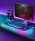 Mozos Mozos DUAL RISER S podstawka półka pod dwa monitory + PODŚWIETLANA PODKŁADKA 80x30CM 12