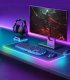 Mozos Mozos DUAL RISER S podstawka półka pod dwa monitory + PODŚWIETLANA PODKŁADKA 80x30CM 28