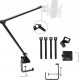 Mikrofon Mozos Mikrofon Mozos USB MKIT-900PRO Gamer + Statyw biurkowy na mikrofon czarny SB42 8