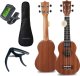 Mozos Mozos Gecko ukulele sopranowe zestaw + Tuner pro stroik do instrumentów strunowych 1