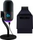 Mikrofon Logitech G Yeti GX czarny (988-000569) + Lampa Litra Glow 1