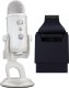 Mikrofon Blue Yeti USB White Mist (988-000533) + Lampa Litra Glow 1