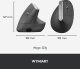 Mysz Logitech MX Vertical Ergonomic (910-005448) + MX Keys S Bezprzewodowa Graphite US (920-011587) 6