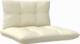 vidaXL 2-osobowa sofa ogrodowa z kremowymi poduszkami, drewno sosnowe 6