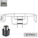 Trampolina ogrodowa Neo-Sport NS-12C201 z siatką wewnętrzną 12.5 FT 374 cm 11