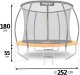 Trampolina ogrodowa Neo-Sport NS-08C201 z siatką wewnętrzną 8.5 FT 252 cm 9