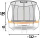 Trampolina ogrodowa Neo-Sport NS-10C201 z siatką wewnętrzną 10 FT 312 cm 9