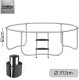 Trampolina ogrodowa Neo-Sport NS-10C201 z siatką wewnętrzną 10 FT 312 cm 10