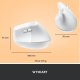 Mysz Logitech Lift Off-White (910-006475) + Ergo K860 (920-010108) 34