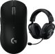Mysz Logitech G Pro X Superlight Black  (910-005880) + G Pro X Czarne (981-000818) 1