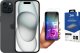 Smartfon Apple Smartfon Apple iPhone 15 128GB Black (MTP03) + FlexibleGlass 1
