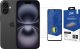 Smartfon Apple iPhone 16 128GB Black (MYE73) + FlexibleGlass 1