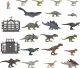 Figurka Mattel Jurassic World - Odrodzenie Kolosalny Tyranozaur 99 cm (JGB52) + Jurassic World Kalendarz adwentowy (JBG37) 12