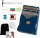 Zenwire Kalimba Drewniana Instrument Afrykański Pianino Zanza Mbira 17 klawiszowa Niebieska K-02B 1