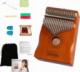 Zenwire Kalimba Instrument Afrykański Pianino Zanza Mbira 17 klawiszowa Drewniana Brązowa K-01 1