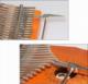 Zenwire Kalimba Instrument Afrykański Pianino Zanza Mbira 17 klawiszowa Drewniana Brązowa K-01 5