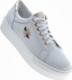 Pantofelek24 Skórzane damskie trampki creepersy na platformie /F4-3 9748 S160/ 36 2