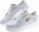 Pantofelek24 Skórzane damskie trampki creepersy na platformie /F4-3 9748 S160/ 36 4