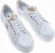 Pantofelek24 Skórzane damskie trampki creepersy na platformie /F4-3 9748 S160/ 36 8