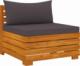 vidaXL 2-osobowa sofa ogrodowa z poduszkami, lite drewno akacjowe 2