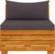 vidaXL 2-osobowa sofa ogrodowa z poduszkami, lite drewno akacjowe 3