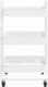 vidaXL 3-poziomowy pomocniczy, biały, 43x34x79 cm, stalowy 3