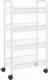 vidaXL 4-piętrowy wózek kuchenny, biały, 46x26x85 cm, żelazo 2