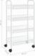 vidaXL 4-piętrowy wózek kuchenny, biały, 46x26x85 cm, żelazo 7