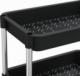 vidaXL 5-poziomowy wózek kuchenny, czarny, 40x22x116 cm, żelazo i ABS 5