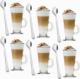 Tadar Zestaw 6 szklanek Tadar Caffe Latte i 6 łyżeczek koktajlowych 1