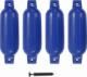 vidaXL Odbijacze do łodzi, 4 szt., niebieskie, 41x11,5 cm, PVC 1