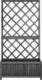 vidaXL Ogrodowa donica z kratką, czarna, 70x30x135 cm, drewno jodłowe 1