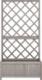 vidaXL Ogrodowa donica z kratką, szara, 70x30x135 cm, drewno jodłowe 1