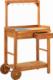 vidaXL Ogrodowy wózek kuchenny, lite drewno akacjowe, 92x43,5x141,5 cm 1