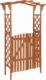 vidaXL Pergola z furtką, 116x40x204 cm, lite drewno jodłowe 1