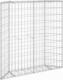 vidaXL Podniesiona rabata gabionowa, trapezowa, stal, 100x20x100 cm 2