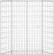 vidaXL Podniesiona rabata gabionowa, trapezowa, stal, 100x20x100 cm 3