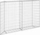 vidaXL Podniesiona rabata gabionowa, trapezowa, stal, 150x20x100 cm 1